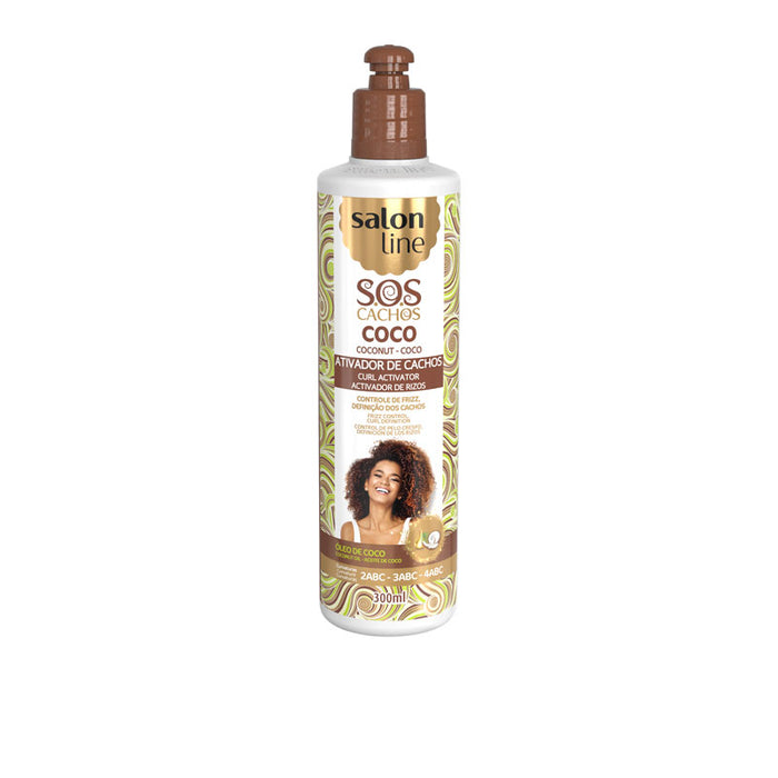 Activateur de boucles SOS Cachos - Huile de Coco 300ml - Salon Line - 1
