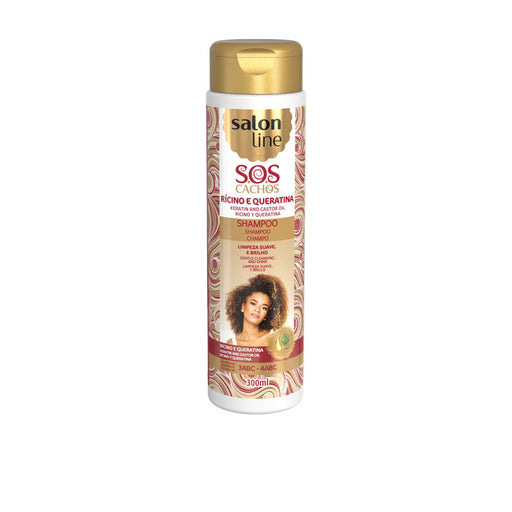 Shampoing SOS Boucles - Ricin et Kératine 300ml - Salon Line - 1