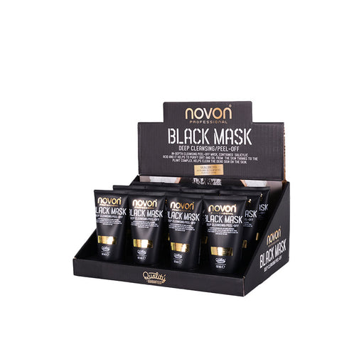 Présentoir Masque Facial Noir Black Mask Deep (12 unités) - Novon - 1