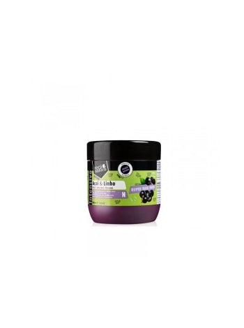 Masque Capillaire à l&#39;Açai et au Lino - Super Hair Food Acai and Linen Mask 500 ml - Real Natura - 1