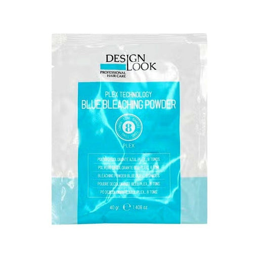 Poudre décolorante bleu Plex 8 tons sur 40g - Design Look - 1