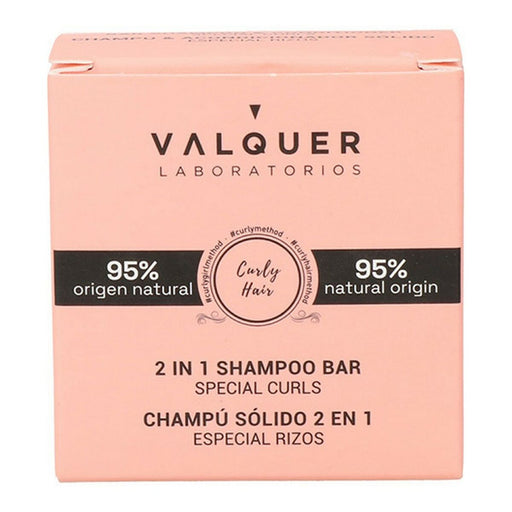 Shampooing et après-shampooing solides 2 en 1 spéciaux boucles 70 g - Valquer - 1