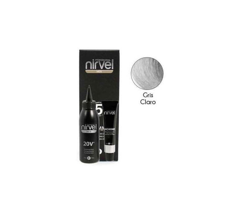 Homme Coloration en crème G7 Gris clair 30ml - Nirvel - 1