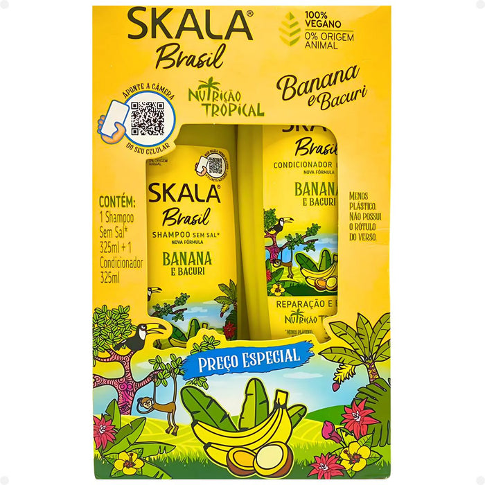 Pack Shampooing + Après-shampooing - Banana et Bacuri - Skala - 1