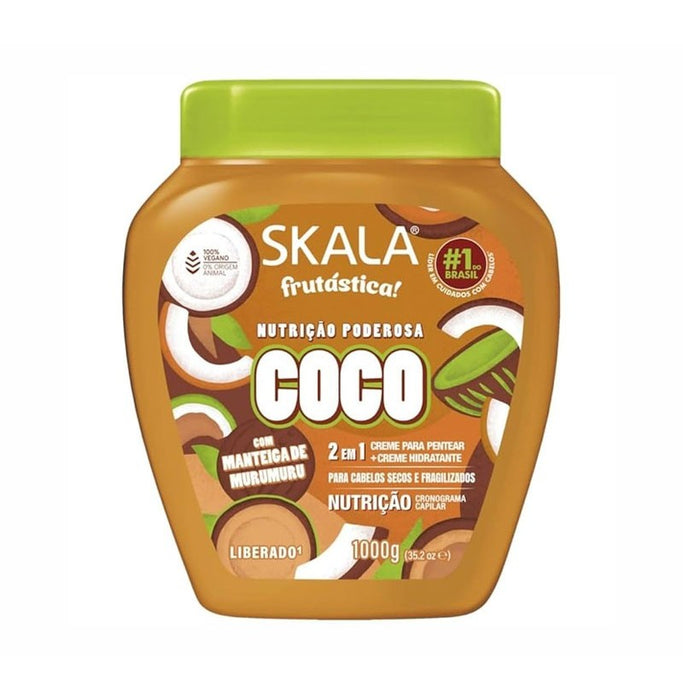 Crème Démêlante Noix de Coco 2 en 1 Frutástica 1000 ml - Skala - 1