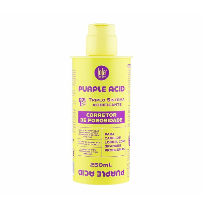 Correcteur de Porosité Purple Acid – 250 ml – Lola Cosmetics | Equilibre, Scelle et Restaure les Cheveux Poreux - Lola Cosmetics - 1