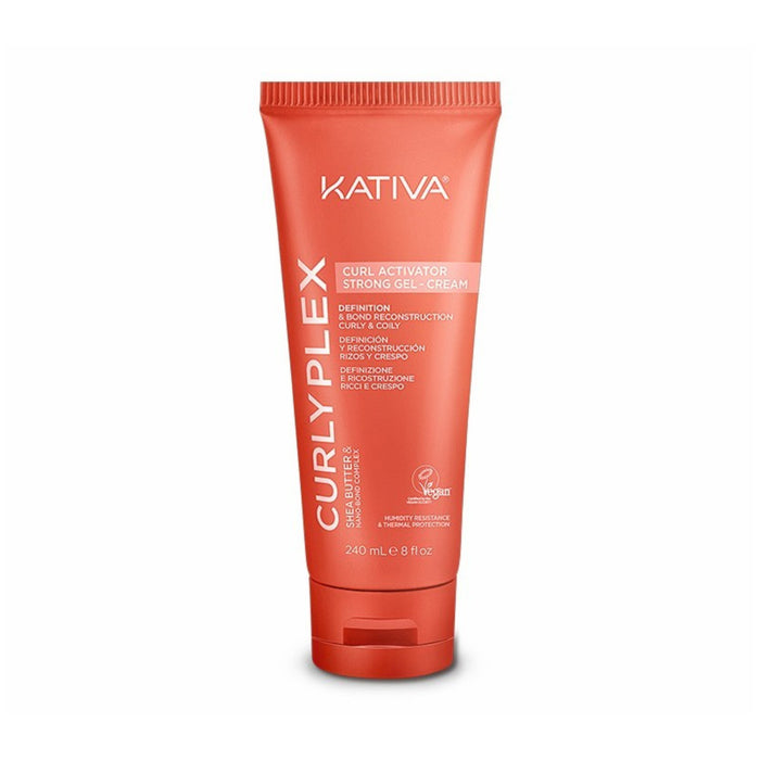 Kativa Curly Plex Activateur de Boucles Gel Crème Fort 240 ml - Kativa - 1