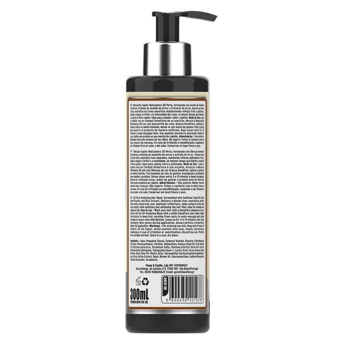 Masque Colorant - 300 ml - Dona Flora | Tons Vibrants et Soin Capillaire - Dona Flora : Perla - 2