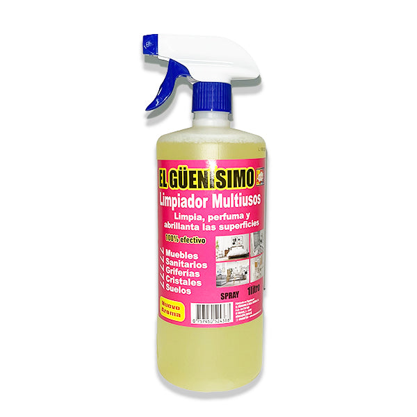 Pack 3 Nettoyants - Polyvalent, Nettoyant pour Vitres et Spécial pour Meubles - 3x 1000ml - El Guenisimo - 4