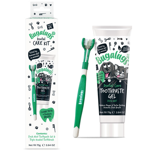 Kit Brosse à dents + Dentifrice Menthe Fraîche - 75 g - Bugalugs : Cepillo + Pasta 75 ml  - Menta Fresca - 1