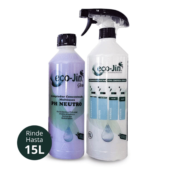 Nettoyant Multi-usages Premium Glow 1 Litre avec Diffuseur - Eco-jin - 1