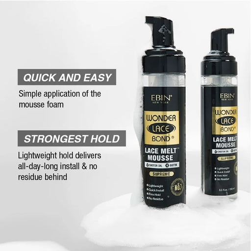 Wonder Lace Bond Lace Melt Mousse 100 ml en français. - Ebin New York - 2