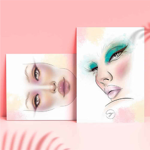 Pack Face Chart Artist + Modèles PRO pour le maquillage - Facechart - 1