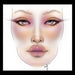 Face Chart PRO - Modèle de visage pour le maquillage - Facechart - 2
