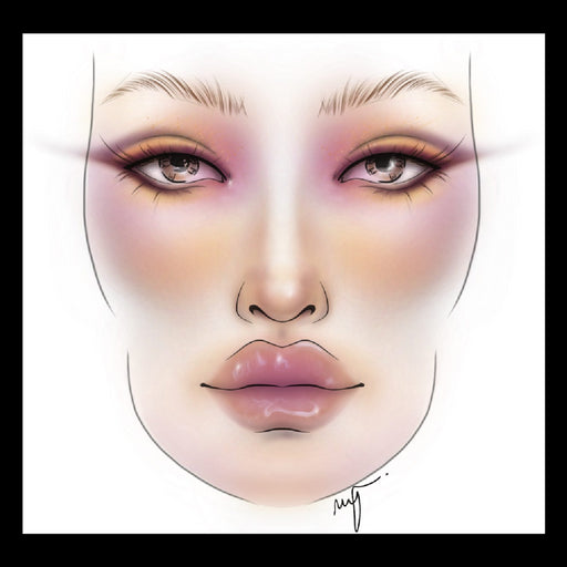 Face Chart PRO - Modèle de visage pour le maquillage - Facechart - 2