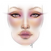 Face Chart PRO - Modèle de visage pour le maquillage - Facechart - 2