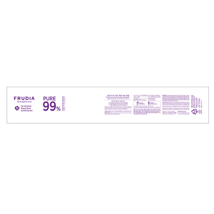 Gel Apaisant à l'Extrait de Pêche - Frudia : 300 ml - 1