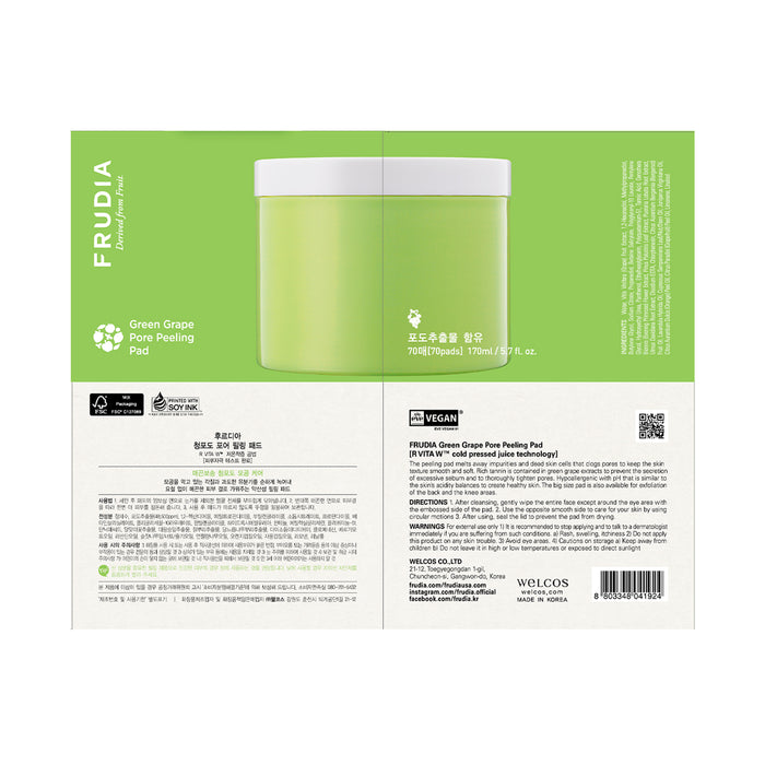 Tampon exfoliant aux raisins verts - Frudia : 70 uds. - 1