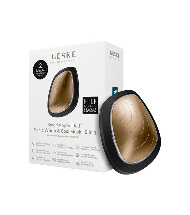 Masque Facial Sonic Warm & Cool 9 en 1 - Or Noir - Geske - 2