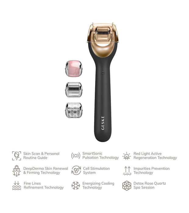 Rouleau facial microneedle - Geske : Black Gold - 4