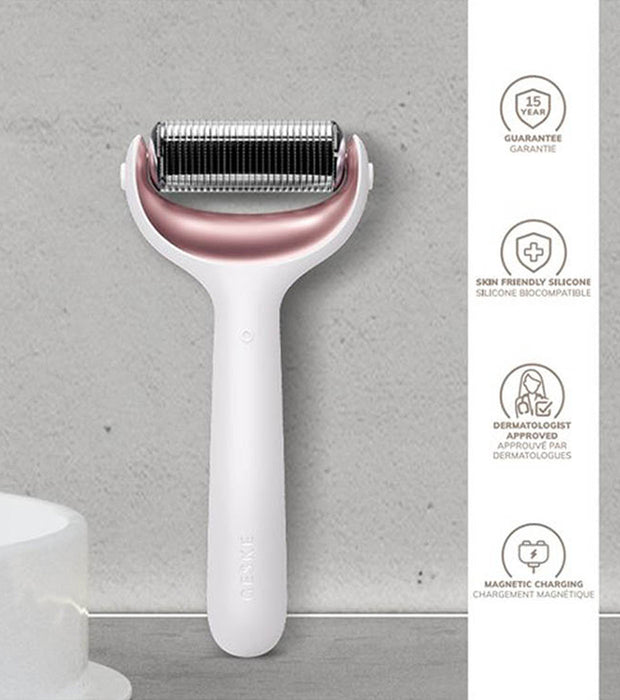 Rouleau facial microneedle - Geske : White Rose Gold - 4