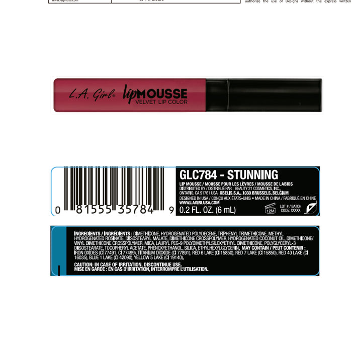 Lèvre liquide - Mousse pour les lèvres - L.A. Girl : Stunning - 3
