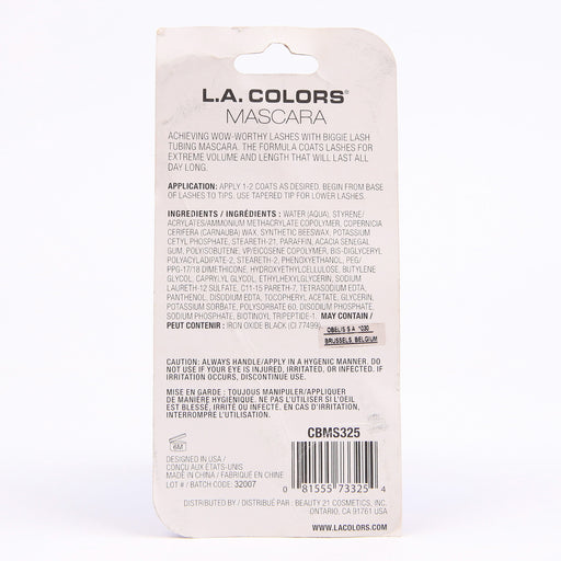 Le Mascara Tubing Biggie Lash de Colors - L.A. Colors - 1