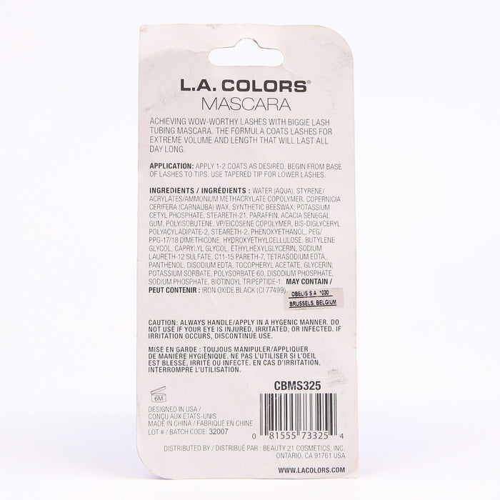 Le Mascara Tubing Biggie Lash de Colors - L.A. Colors - 1