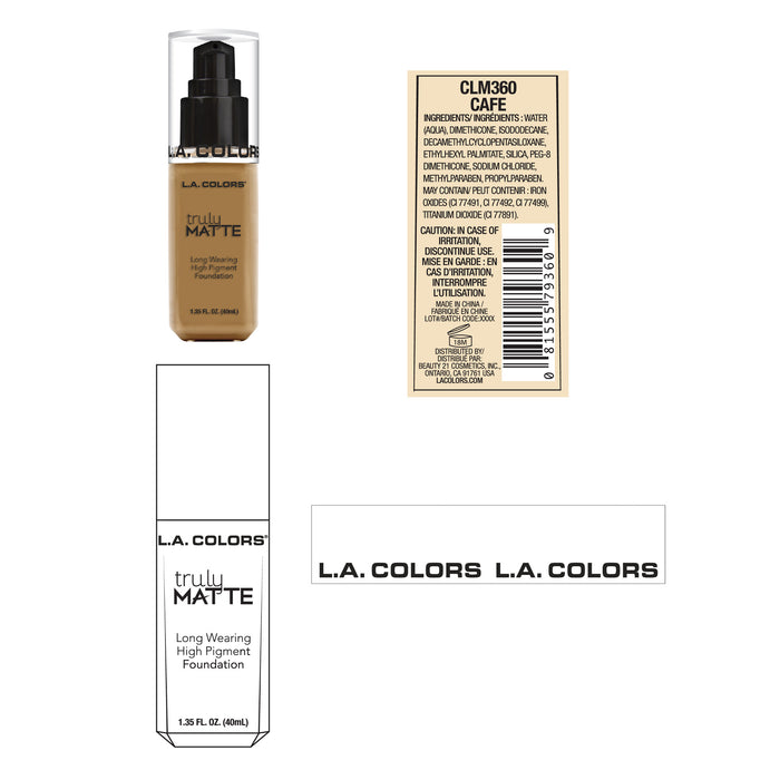 Fond de teint liquide - Vraiment mat - L.A. Colors - 2