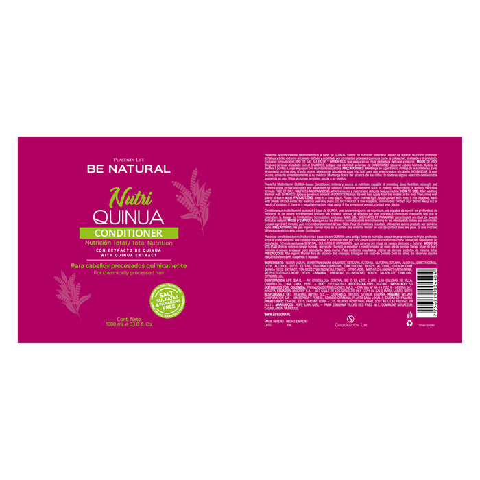 Conditionneur Nutri Quinoa - Be Natural : 1L - 2