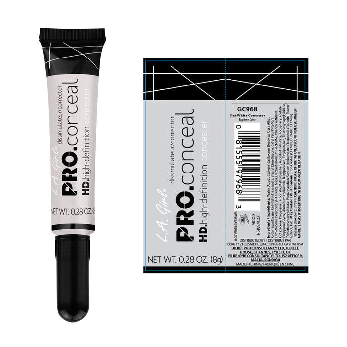 Corrector Líquido - Anti-cernes Pro Conceal Hd - L.A. Girl : Flat White - 2