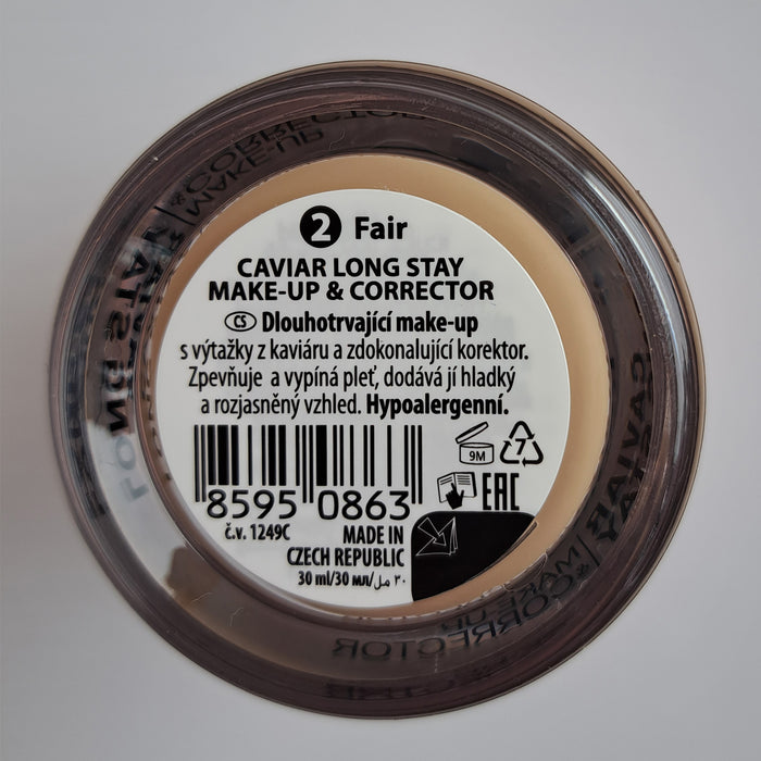 Maquillage &amp; Correcteur - Caviar Long Stay - Dermacol : Base de maquillaje y corrector caviar - 02 - 2