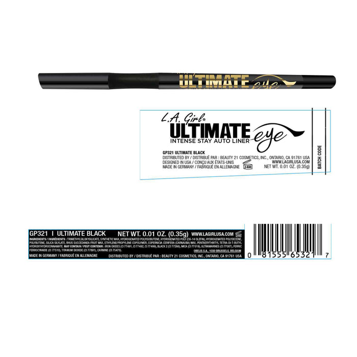 Crayon Yeux Automatique - Ultimate Intense - L.A. Girl : Ultimate Black - 2