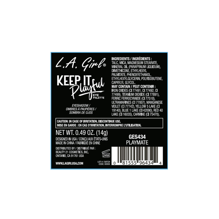 Palette de fards à paupières en édition limitée - Keep It Playful - L.A. Girl : Playmate - 4