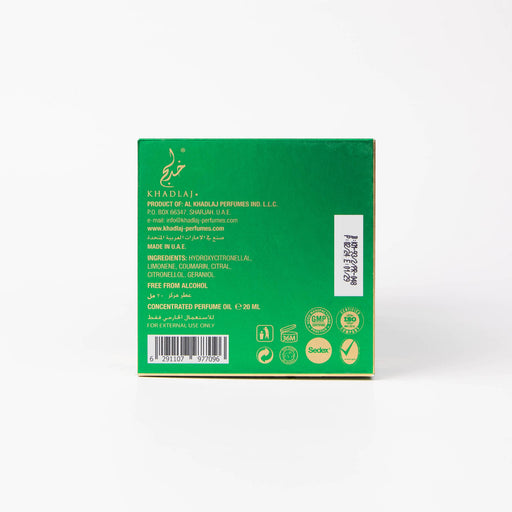 Huile parfumée pour femme Malika Green 15ml - Khadlaj - 2