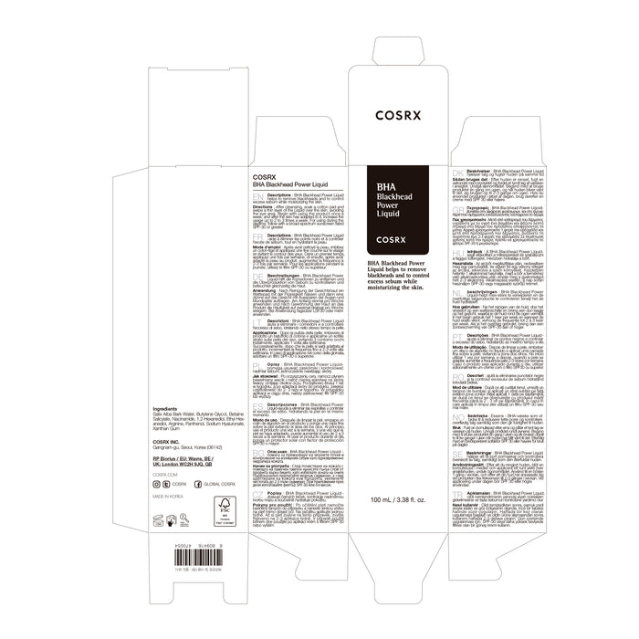 Bha Blackhead Power Liquid 100 ml - Cosrx - 4