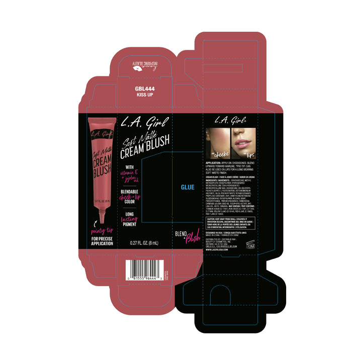 Fard à joues crème mat doux - L.A. Girl : Kiss Lip - 2