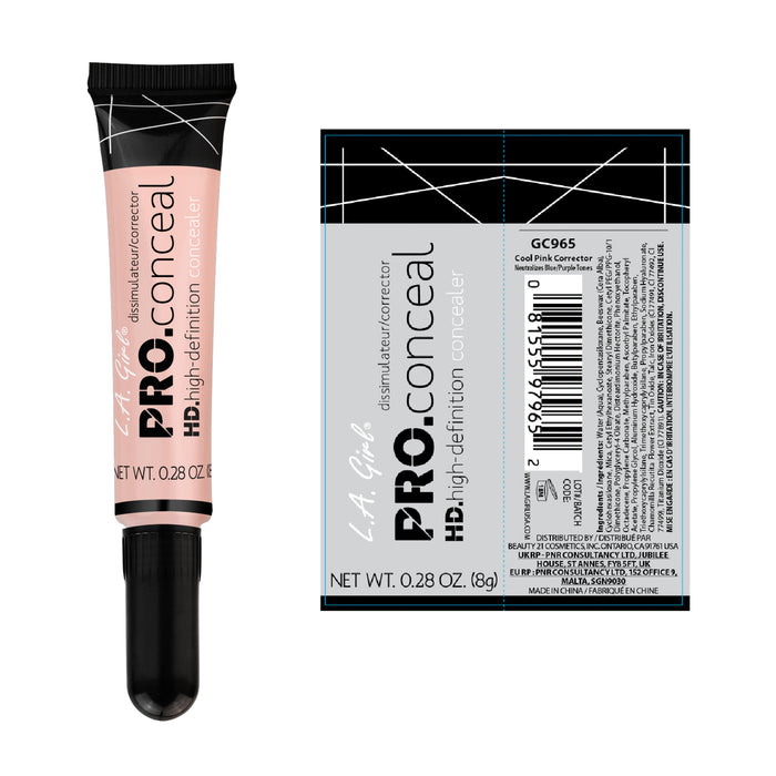 Corrector Líquido - Anti-cernes Pro Conceal Hd - L.A. Girl : Cool Pink - 2