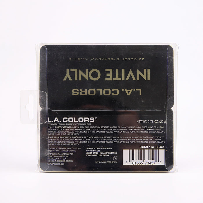 Palettes d'ombres de fête - L.A. Colors : Paleta de sombras Party - Invite Only - L.A Colors - 3