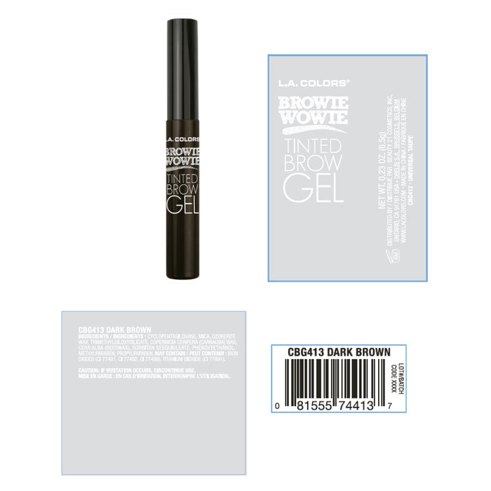 Browie Wowie Gel Fixateur Sourcils - L.A. Colors : Dark Brown - 2