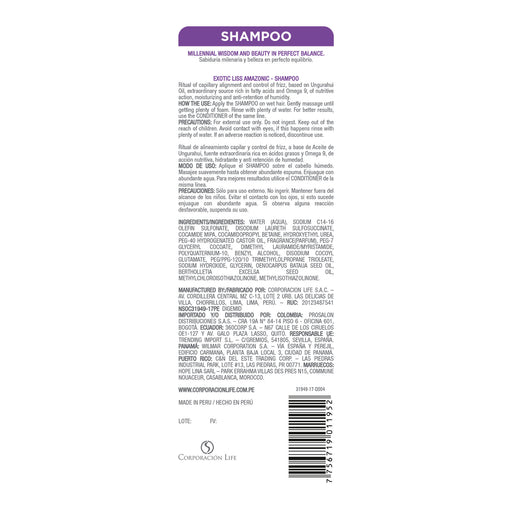 Champú - Exotic Liss 300ml - Amazonic - 2