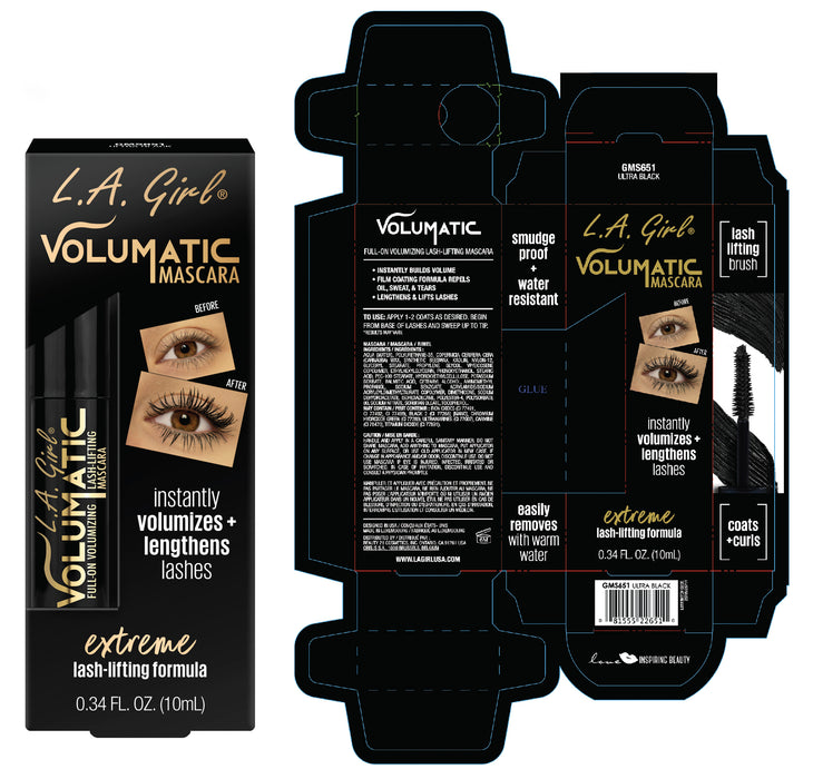 Mascara - Volumatique - L.A. Girl : Ultra Black - 2