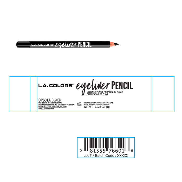 Crayon pour les yeux - L.A. Colors : Black - 2