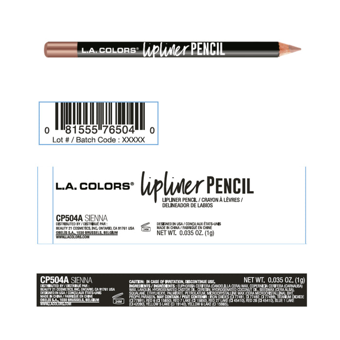 Liner à lèvres - L.A. Colors : Sienna - 2