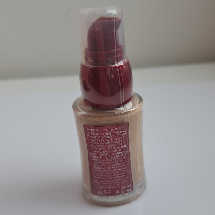 Maquillage longue tenue avec Q10 - 24 H Control Long Lasting - Dermacol : Base de maquillaje 24h control long lasting - 2k - 3