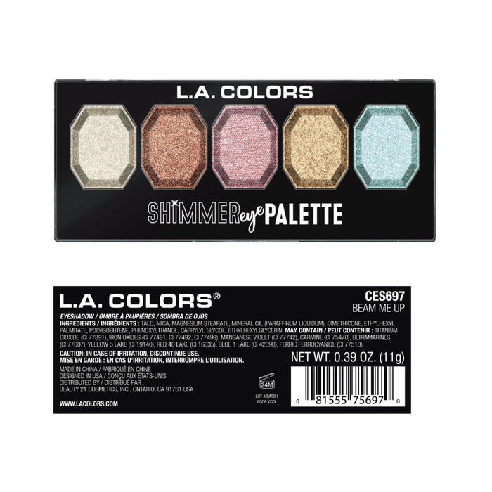 La Colors - Palette d'Ombres à Paupières Shimmer Eye - L.A. Colors : Beam Me Up - 1
