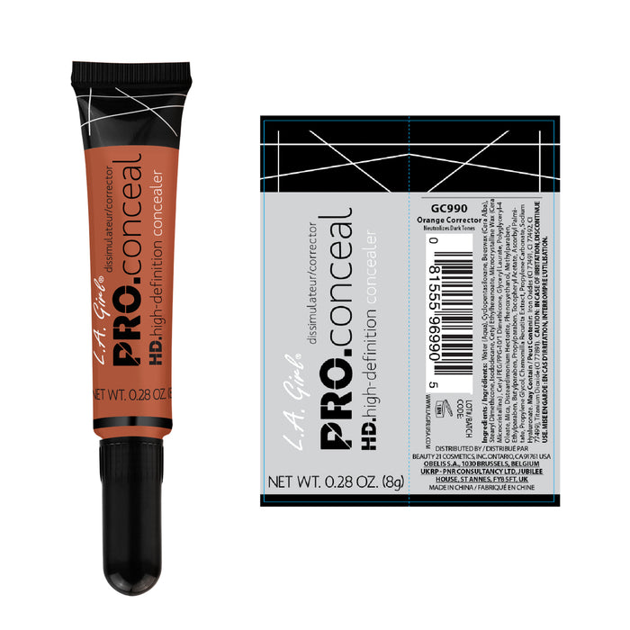 Corrector Líquido - Anti-cernes Pro Conceal Hd - L.A. Girl : Orange corrector - 2