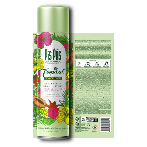 Shampoing Sec Parfum Tropical 200ml - Pis Pas - 2