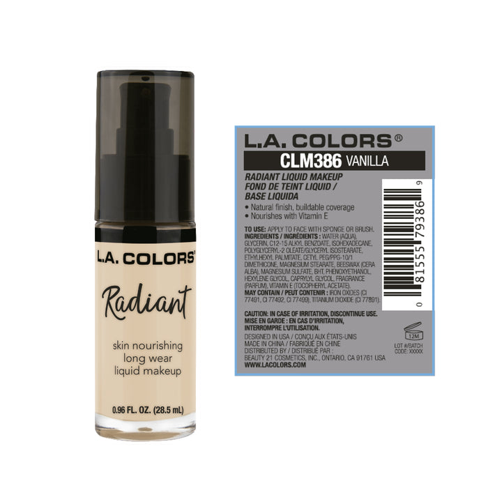 Fond de teint radieux - L.A. Colors : Vanilla - 2