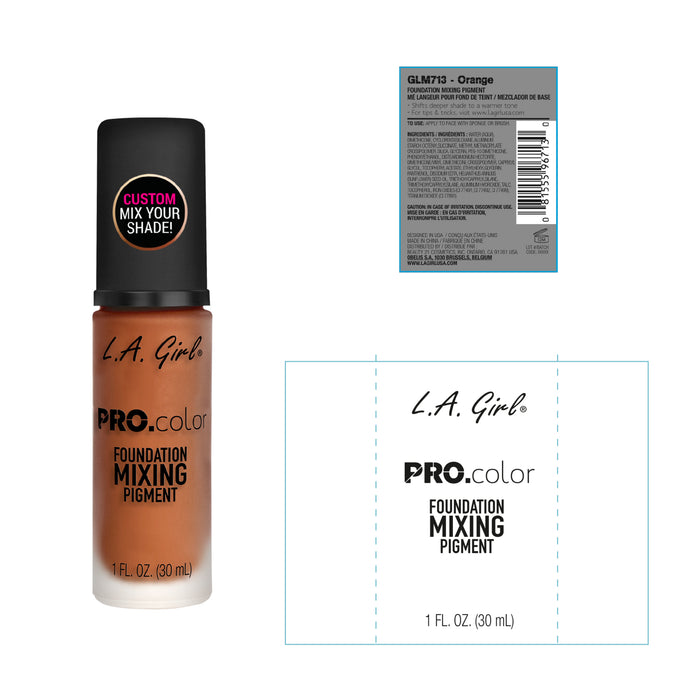 Mélangeur de base - Pigment de mélange de couleurs Pro - L.A. Girl : Naranja - 2
